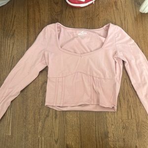 Pink Hollister Baby Tee